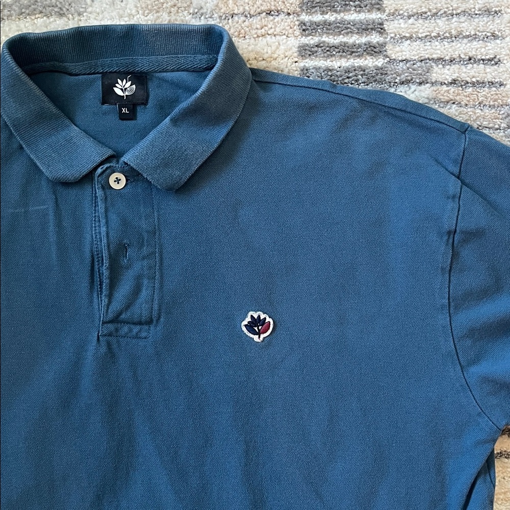 French Skateboarding Brand MagentaMen's Blue Polo Shirt